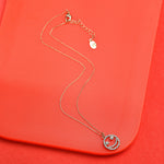 Accessorize London Crystal Smile Short Pendant