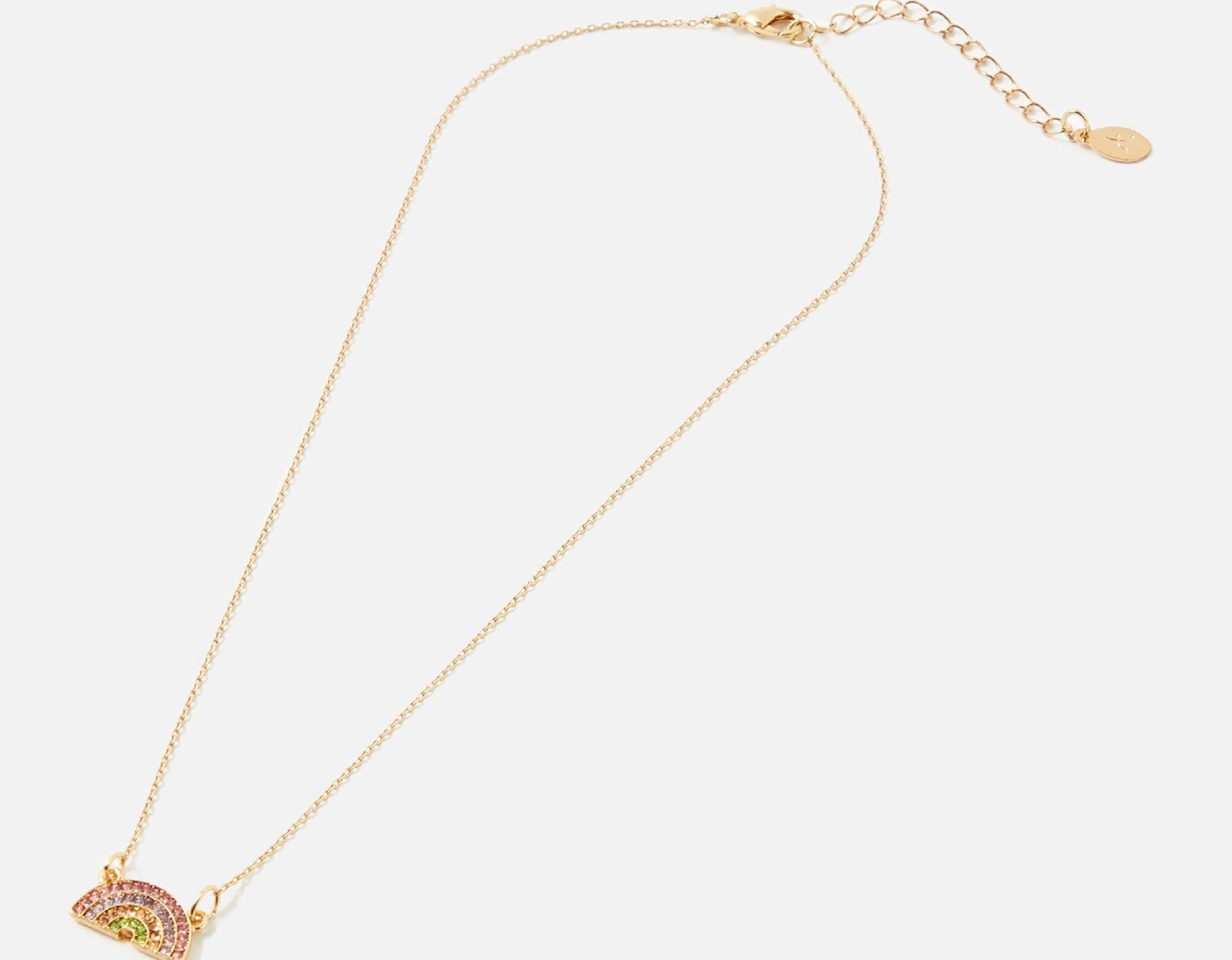 Accessorize London Women'S Colour Pop Ditsy Pendant - Rainbow