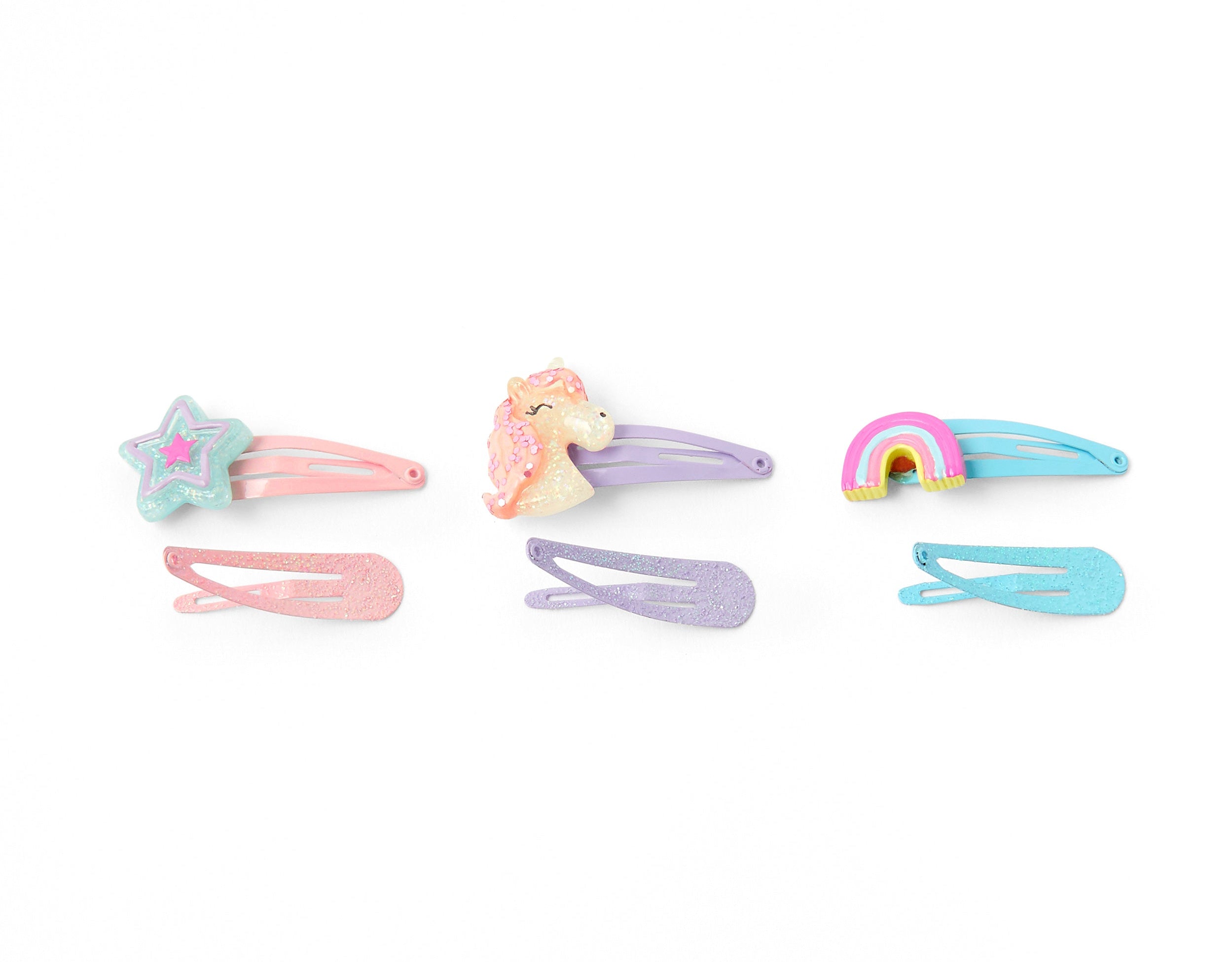 Accessorize London Pack Of 6 Unicorn Clic Clacs Hair Clips