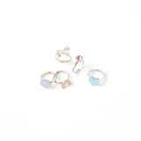 Accessorize London Pack of 5 Unicorn Rings
