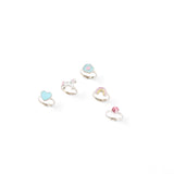 Accessorize London Pack of 5 Unicorn Rings