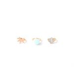 Accessorize London Pack Of 3 Mermaid Ring Pack