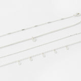 Accessorize London Women's Set Of 4 Simple Silver Bracelets