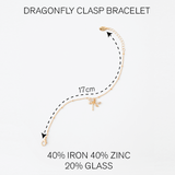 Accessorize London Women's Dragonfly Clasp Bracelet