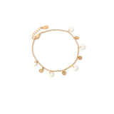 Accessorize London Women'S Gold Tahiti Shell & Coin Anklet