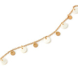 Accessorize London Women'S Gold Tahiti Shell & Coin Anklet