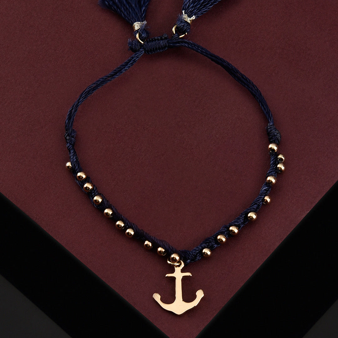 Accessorize London Women's St Ives Anchor Friendship Bracelet