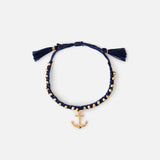 Accessorize London Women's St Ives Anchor Friendship Bracelet