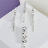 Accessorize London Pack Of 4 Deco Crystal Grip Hair Clips