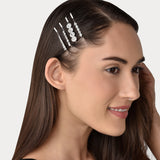 Accessorize London Pack Of 4 Deco Crystal Grip Hair Clips