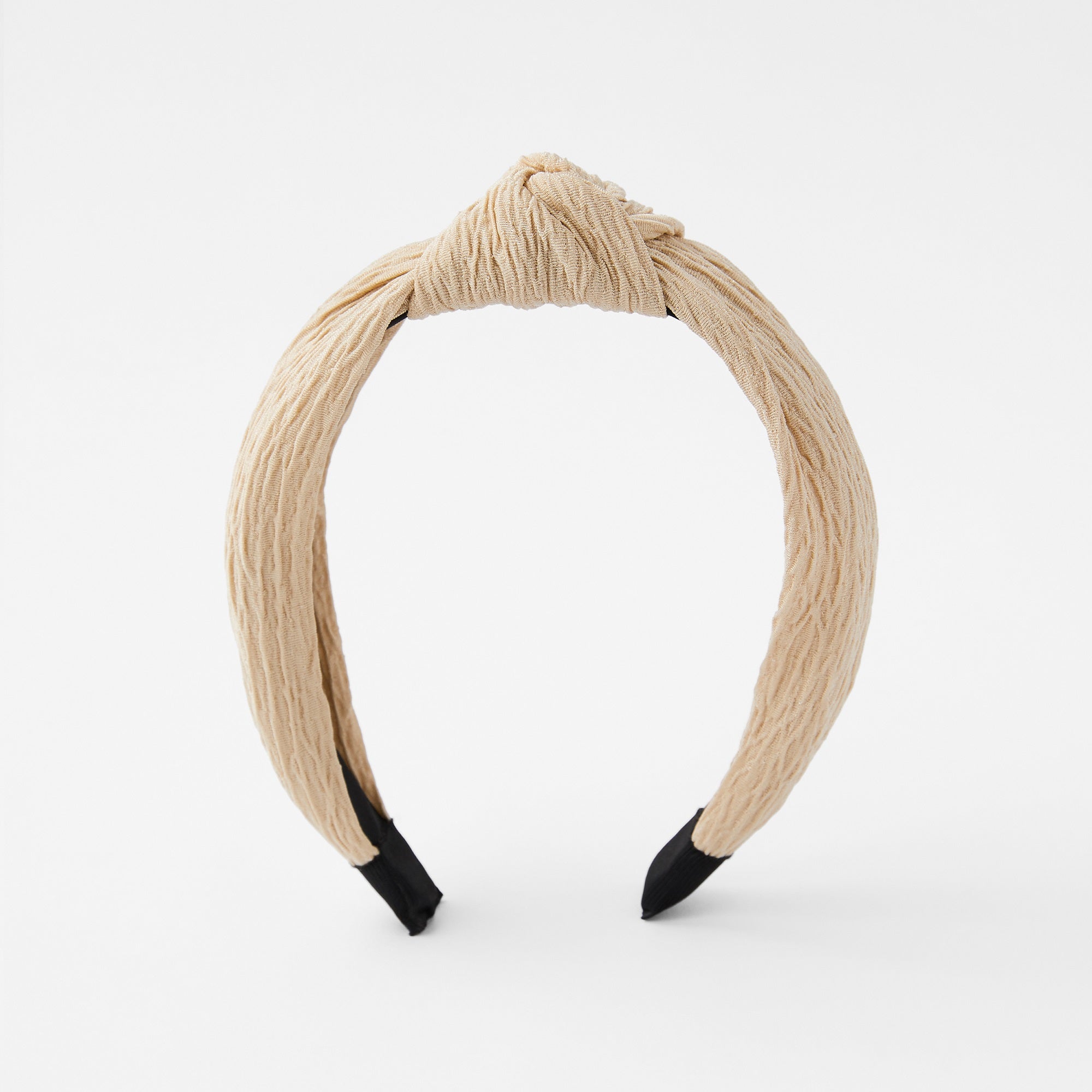 Accessorize London Crinkle Knot White Alice Band