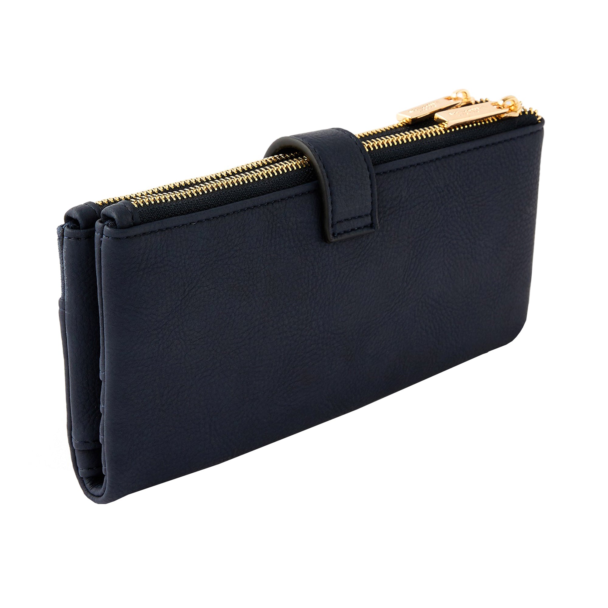 Accessorize London women's Blue Freya Push Lock Wallet purse