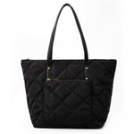 Accessorize London Women's Faux Leather Tilly quilted tote