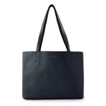 Accessorize London Women's Faux Leather Navy Leo Tote Bag