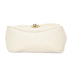 Accessorize London Women's Alani quilted cross-body bag cream