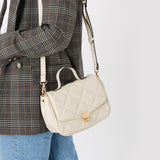 Accessorize London Women's Alani quilted cross-body bag cream