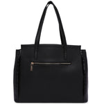 Accessorize London Women's Faux Leather Black Lauren Workbag