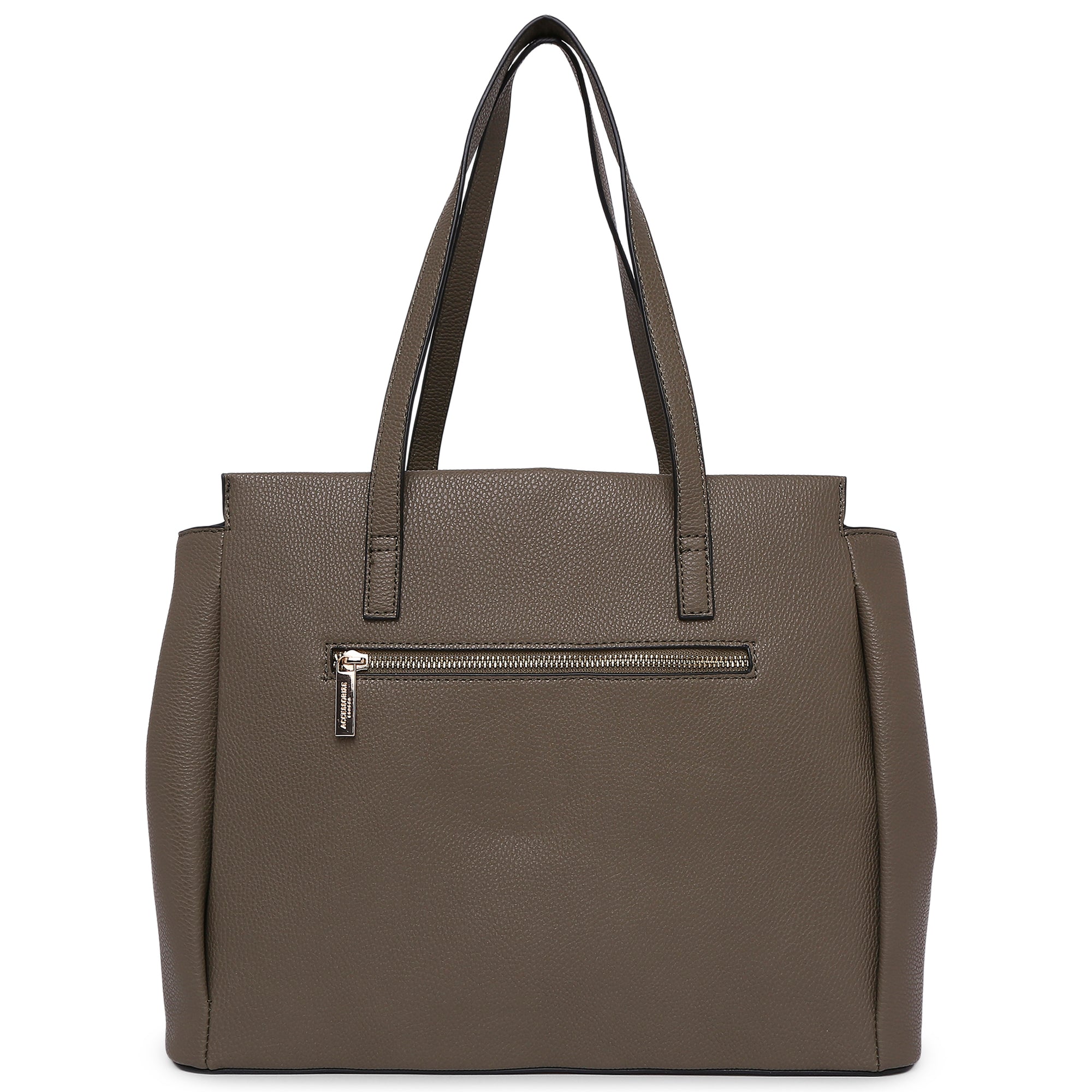 Accessorize London Women's Faux Leather Khaki Lauren Workbag