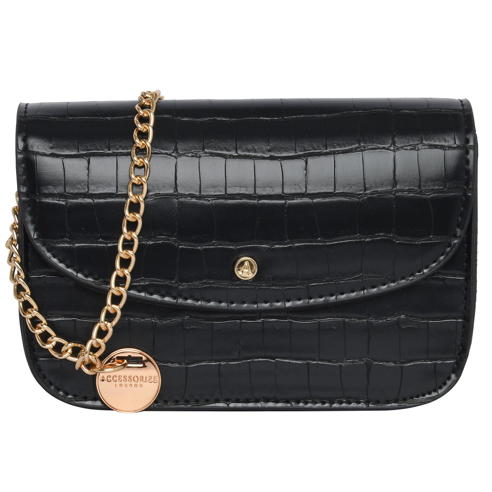 Black chain bags | black bags with gold & silver chains | boohoo UK