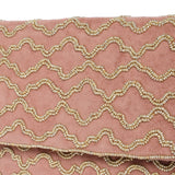 Accessorize London Women's Faux Leather Grecian Tile Velvet Clutch