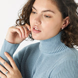 Accessorize London Women's Pack Of 4 Chunky Stacking Rings Medium