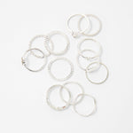 Accessorize London Women's Set Of 12 Value Rings Small