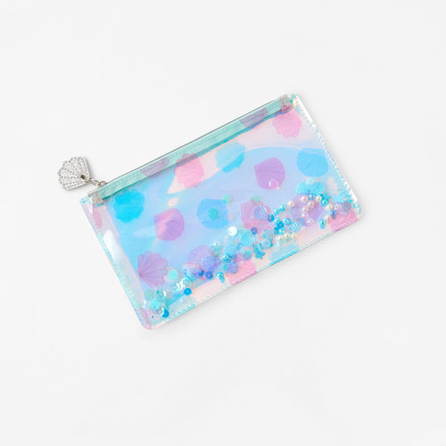 Accessorize London Sequin Shell Shakey Pencil Case