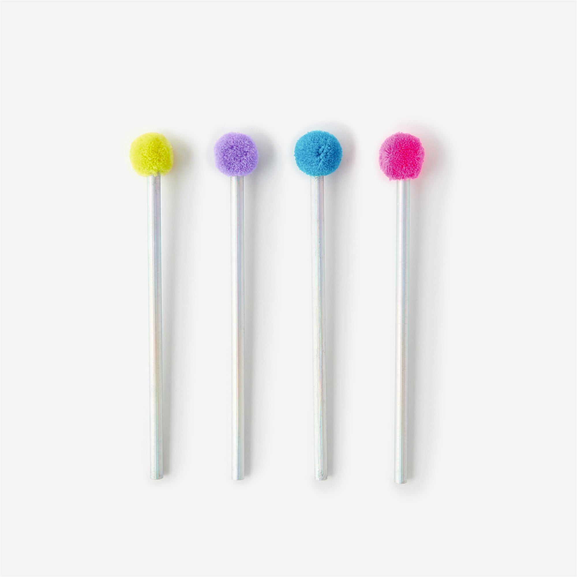 Accessorize London Pack Of 4 Pom Pencils