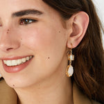 Accessorize London Women's Country Retreat Hoop Gem Long Earring