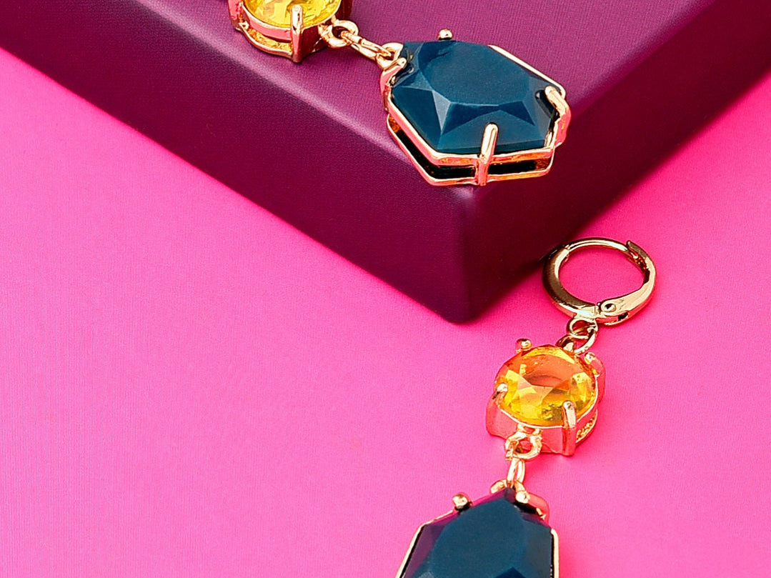 Accessorize London Country Retreat Double Gem Earrings