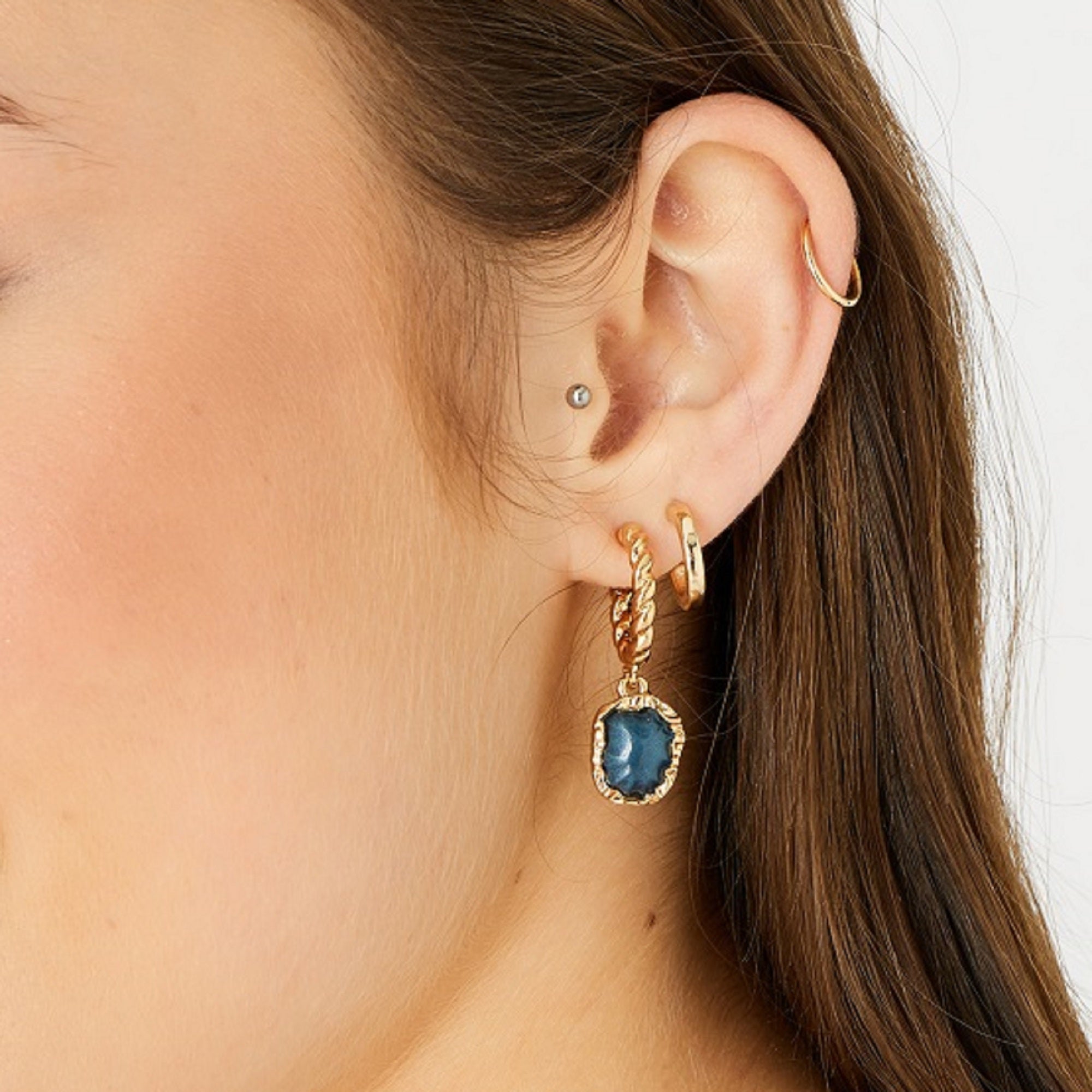 Grab Now Sapphire Blue Traditional Earrings