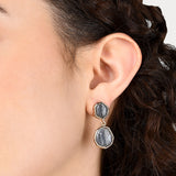 Accessorize London Women's grey Dfg Country Retreat Encased Stone Drop E