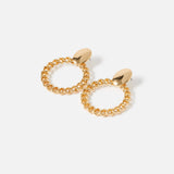 Accessorize London Women's Reconnected Chain Front Face Hoop Earrings