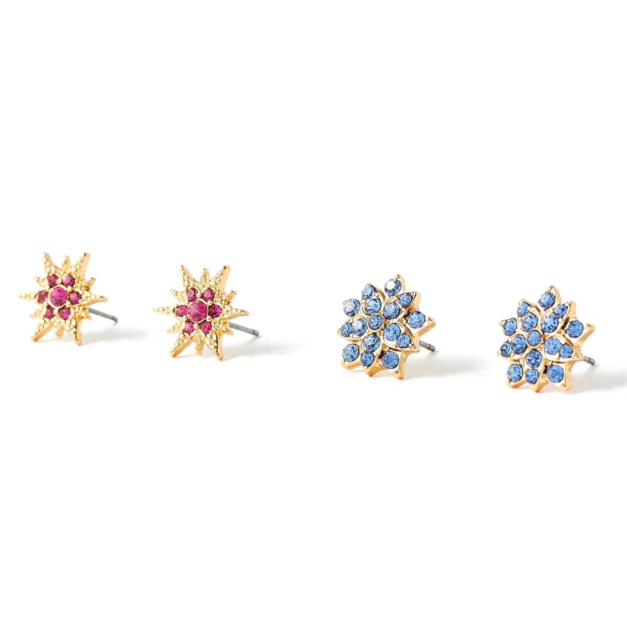 Accessorize London Women'S Feel Good 2 X Starburst Crystal Studs
