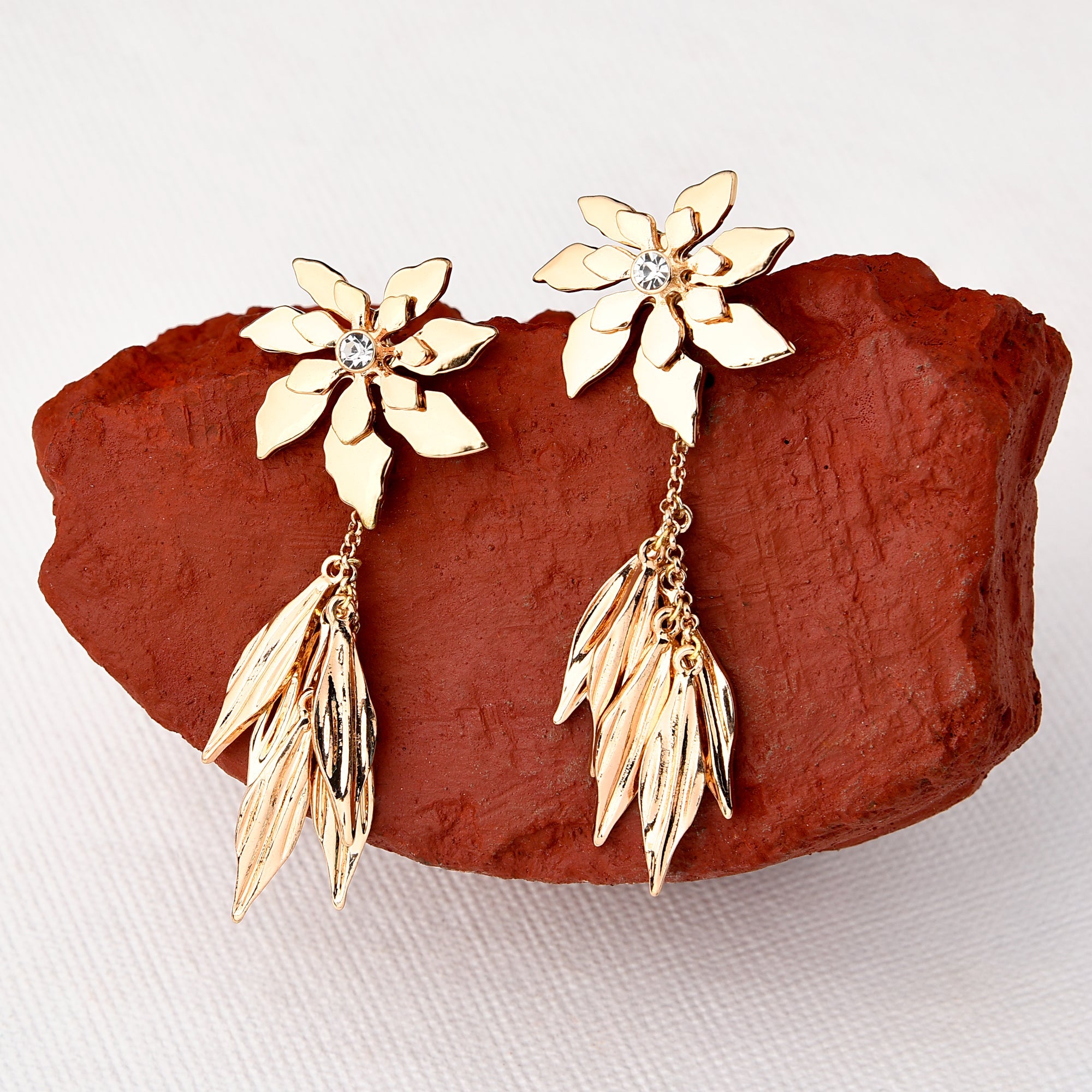 Accessorize London Women's Country Retreat Statement Flower Earring