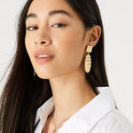 Accessorize London Women's Reconnected Crinkle Short Drops