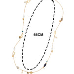 Accessorize London Women's Reconnected Twisted Chain Beaded Rope Necklace
