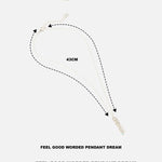 Accessorize London Women's Feel Good Worded Pendant Dream Necklace