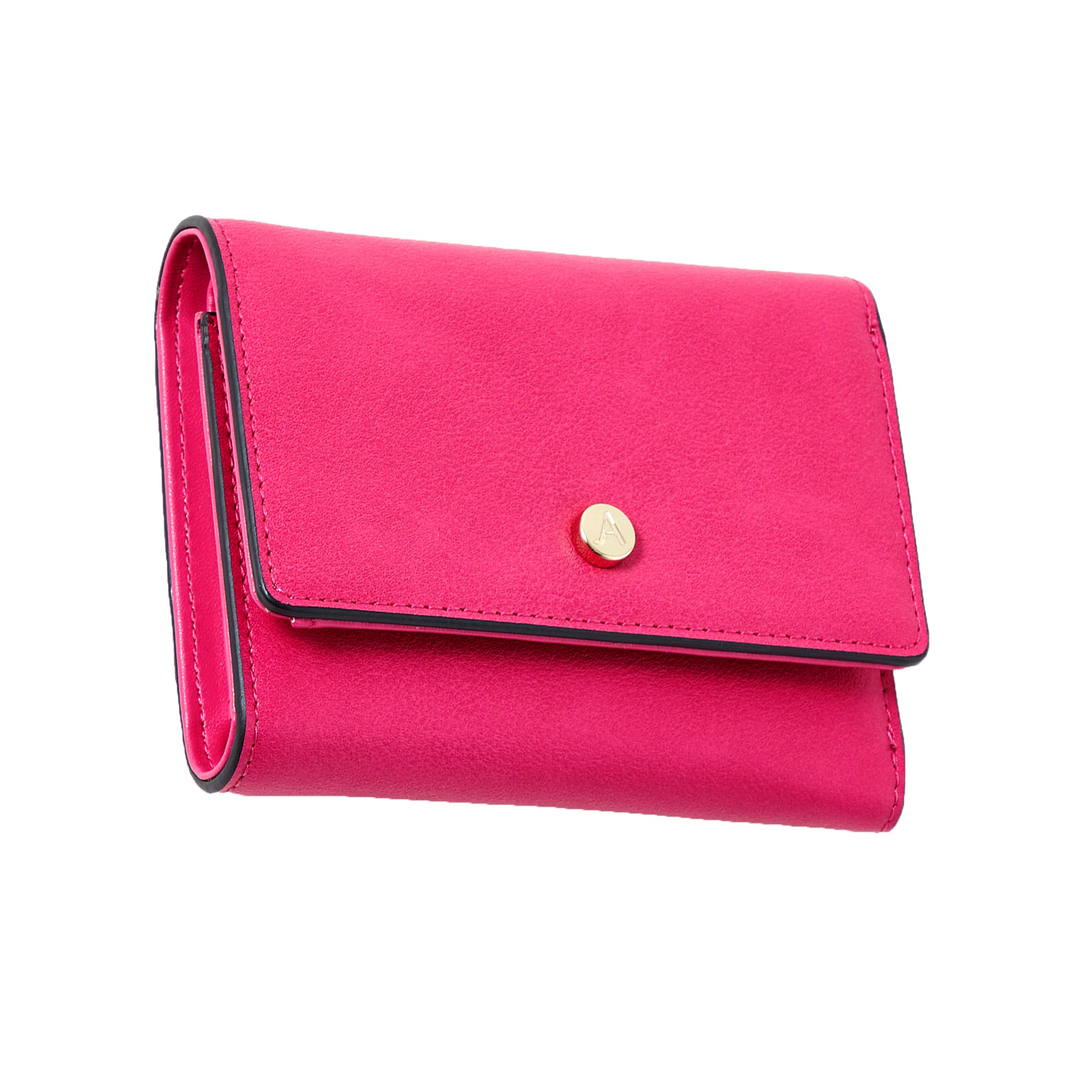 Accessorize London Women's Faux Leather Pink Stella Purse