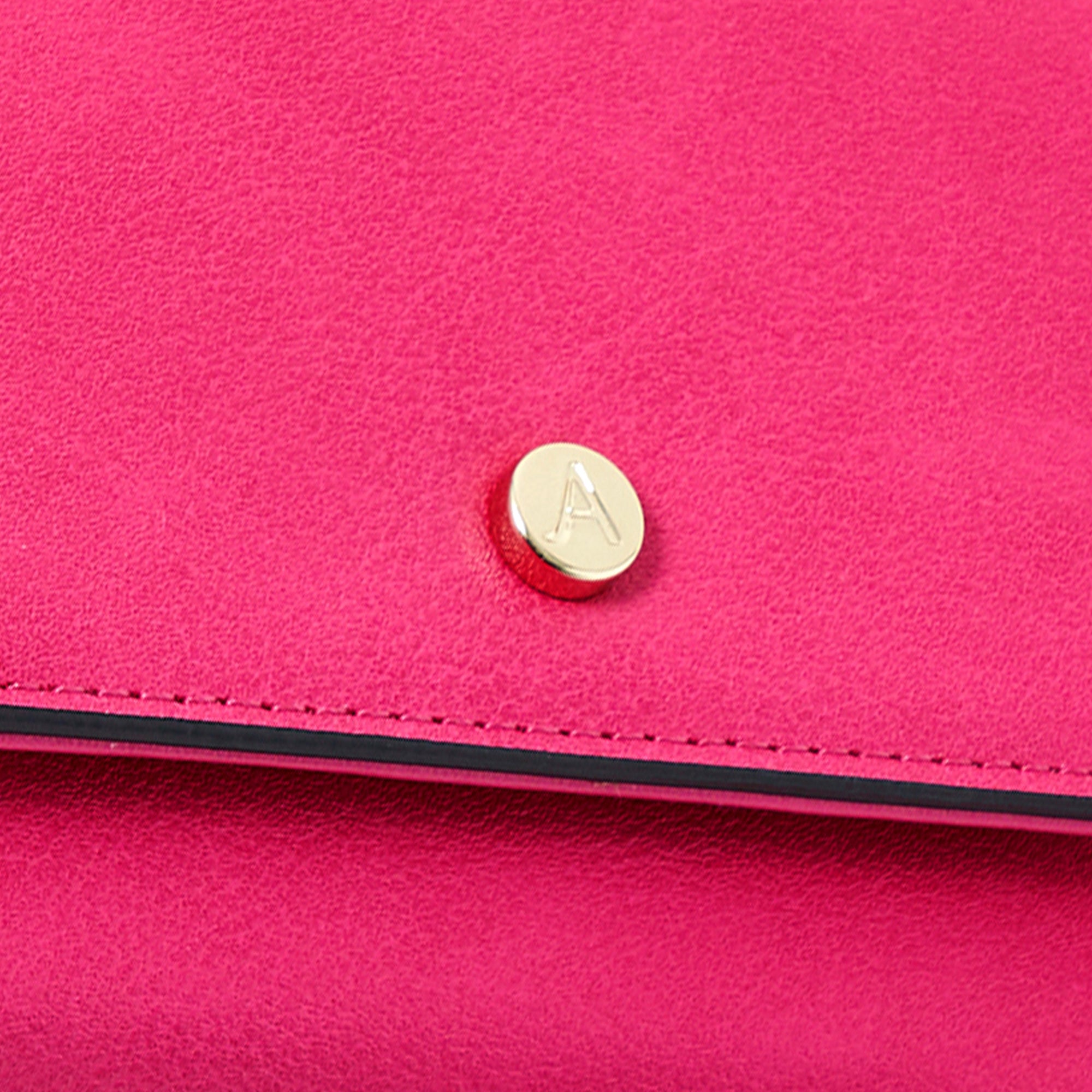 Coach - Hot Pink Leather Shoulder Bag w/ Buckles – Current Boutique