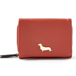 Accessorize London Women's Faux Leather Rust Sausage Dog Coin Purses