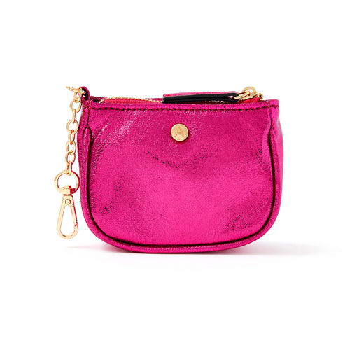 Accessorize London Women's Clip On Purse Ring Fuchsia