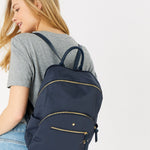 Accessorize London Nell nylon backpack blUE