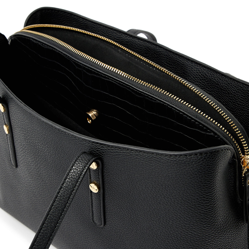 14 inch womens designer leather laptop bag black or brown