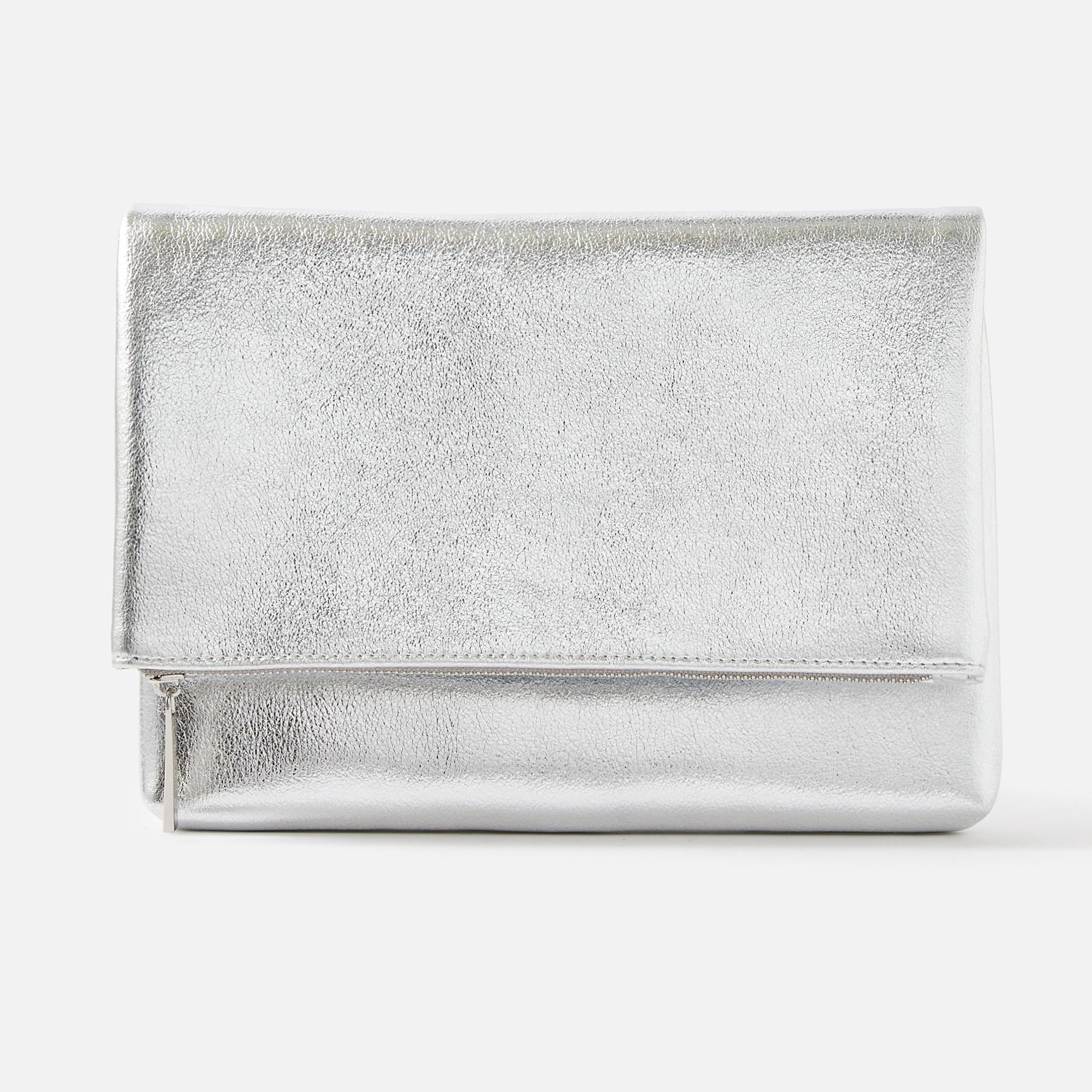 Accessorize outlet silver clutch