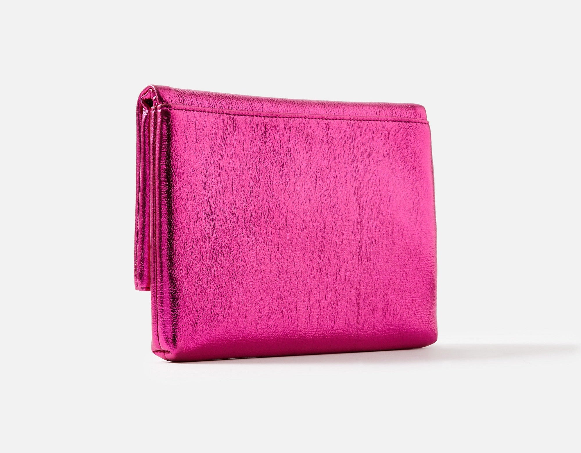 Accessorize London Foldover Clutch Bag Pink