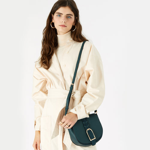 Accessorize London Shania suedette cross-body bag
