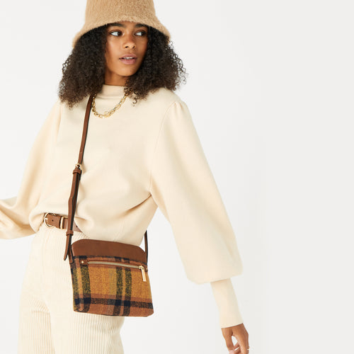 Accessorize London Women's Carrie Check Crossbody