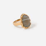 Accessorize London Women's Country Retreat Gold Encased Stone Rings