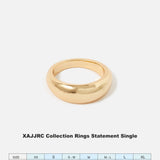 Accessorize London Women's Reconnected Round Edge Band Ring Medium